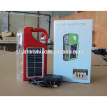 Lámpara de mano de estilo plástico lámpara solar de emergencia cargador de radio